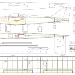 CICO RC Airplane DXF Plans – 1000 mm Wingspan Laser Cut Files | Laser-Cut Ready (DXF Digital Download)